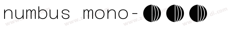 numbus mono字体转换